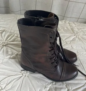 Steve Madden Troopa Brown Leather Boots thumbnail 9