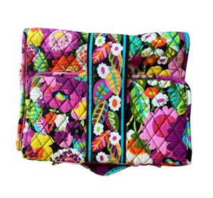 Vera Bradley Floral Pattern Roll Up Makeup / Toiletry Bag thumbnail 1