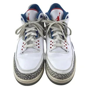 Nike Air Jordan 3 Retro Men's White Blue Athletic Basketball Sneakers Shoes 12 thumbnail 2