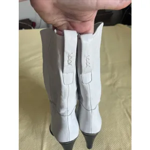 FREE PEOPLE Sz 10 /41 STEVIE MID BOOT IN WHITE Leather thumbnail 13