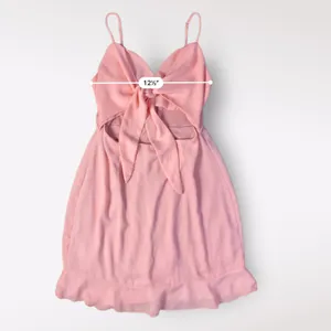 Lucy in the Sky Cutout‎ Chiffon Dress in Coral Pink Size M Party Flirty Ruffle thumbnail 5