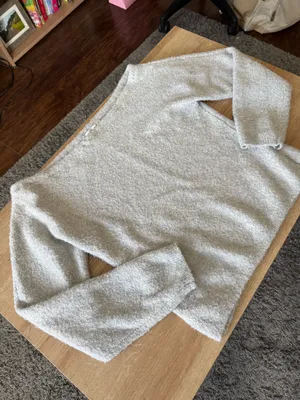 abercrombie boucle off the shoulder sweater thumbnail 2