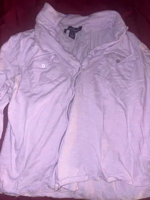 Button up lilac business casual shirt  thumbnail 1