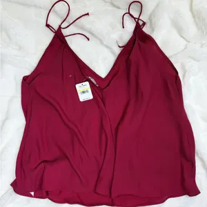 Free People Deep Red Camisole Top thumbnail 8