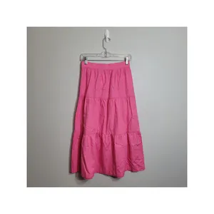 Anthropologie O.P.T Pink Tiered Maxi Skirt Nwt Xs Boho Spring/Summer thumbnail 2