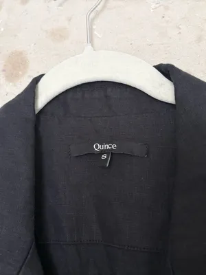 Quince 100% European Linen Button Front Dress thumbnail 3