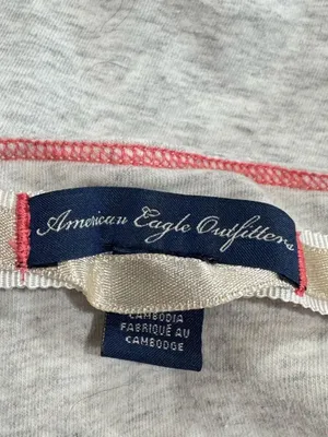 American Eagle Y2K Grey Lace Trim Babydoll Cami Women’s Small thumbnail 2