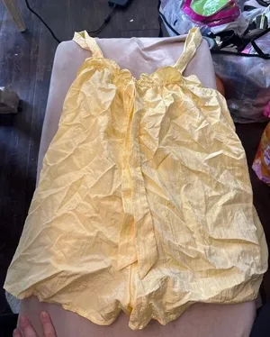Intimately free people soft butter yellow romper thumbnail 1