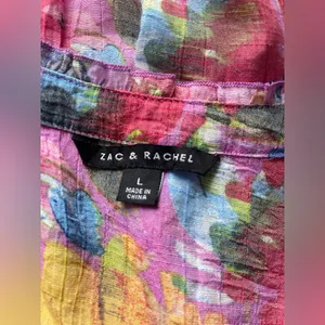 Zac & Rachel Multicolor Floral Blouse thumbnail 6
