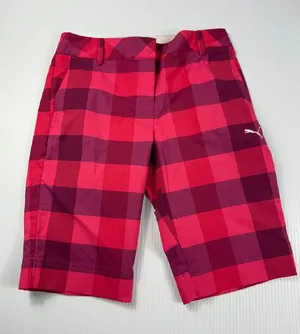 Puma Golf Shorts Plaid Athletic‎ Casual Walking Activewear Womens thumbnail 1