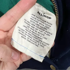 Allihop Quilted Bomber Jacket Women Size Medium Navy Blue Great Hooded Cotton thumbnail 8