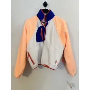 FREE PEOPLE Hit The Slopes Colorblock Pullover Sport Canvas Combo Size X-Small thumbnail 3