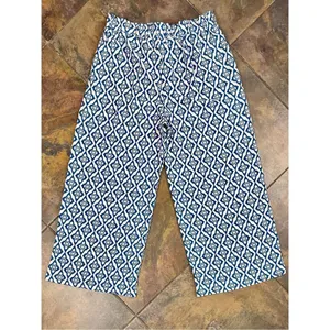 New! NWT Fashion Pull-on Print Wide Leg Pants XL thumbnail 9