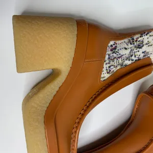 Chloé Jamie Sock Platform Chelsea Almond Boot Luminous Ochre New Size 41 thumbnail 4