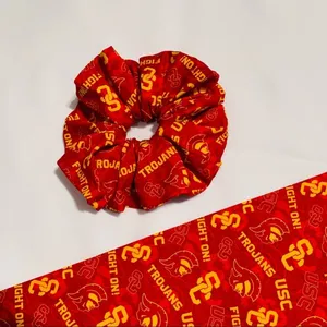 Handmade USC‎ Trojans Inspired Oversized Scrunchy thumbnail 3