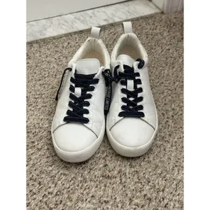Vintage Havana Grant Silver Glitter White Leather Sneakers 6 thumbnail 10