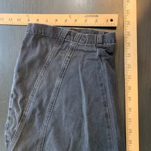 We The Free People Paperbag Waist Belted Barrel Leg Pants Black‎ Gray Medium thumbnail 9