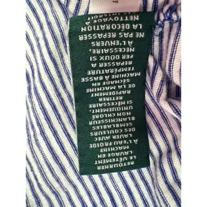 Lauren Ralph Lauren Women's Striped T Shirt Top XL Navy Blue‎ White Casual thumbnail 6
