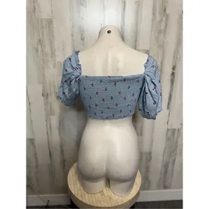 Blue crop top Blue Size M thumbnail 7