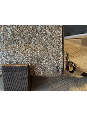 Coach Glitter Zip Wristlet Wallet Clutch with Leather Strap thumbnail 3