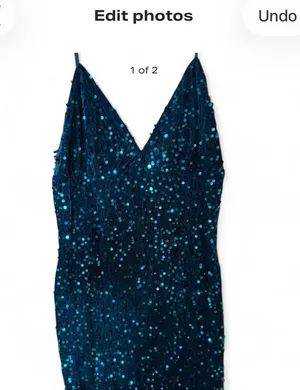 SheIn Green Sequence Dress thumbnail 1