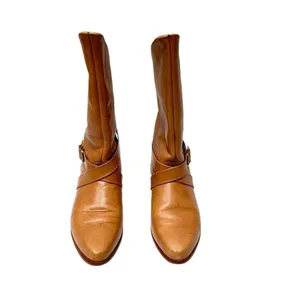 Vintage Frye tan leather pull‎ on riding boots 9 thumbnail 2