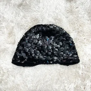 Juicy Couture Sequin Hat Vintage Y2K 2000s 100% Merino‎ Wool thumbnail 3