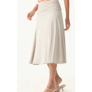 OGL Move Size XS Black Ruched High Waist Flowy A-Line Midi Maxi Skirt Stretch thumbnail 5