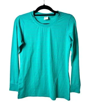 ZYIA‎ long sleeve teal top women’s medium thumbnail 1