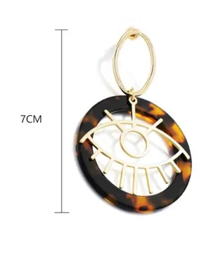 Tortoise Acrylic Hoop thumbnail 6