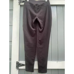 Zenana Womens Black Moto Ribbed High Waisted Leggings Size Large thumbnail 2