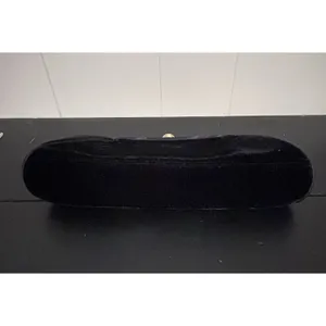 Banana Republic Black Satin Clutch Kiss Lock Evening Bag Chain Strap Purse thumbnail 4