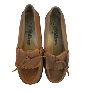 Y2K Cobbie Cuddlers Dark Brown‎ Suede Preppy Comfort Loafers Minimalist 5.5W thumbnail 2