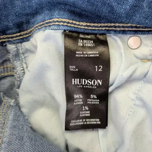 Hudson Los‎ Angeles Women's Straight Leg Jeans Blue Medium Wash Flap Pocket 12 thumbnail 4