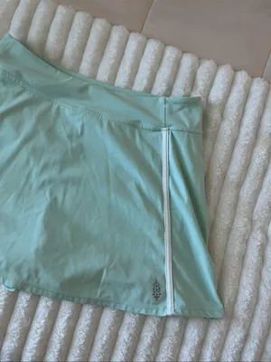 Free People Movement Mint Green Circle Skirt with White Trim thumbnail 2