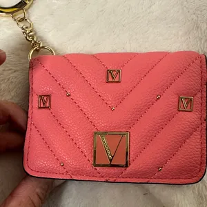 Victoria's Secret Pink Quilted Wristlet/ coin purse key chain thumbnail 4