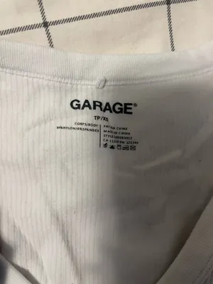 Garage V-Neck Long Ribbed Sleeve thumbnail 2