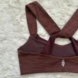 FP Movement Sports Bra Zen Again Bra Crisscross Back Brown M thumbnail 7