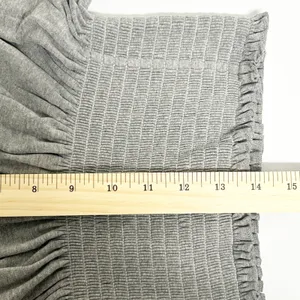Natural Life Womens Smocked Waist Shorts Gray Ruffle Trim Daisy Charm‎ Size XS thumbnail 11