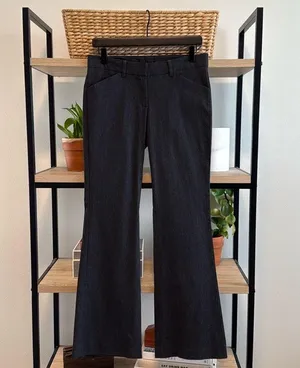 Express Vintage Editor Flare Mid-Rise Woven Dress Pant Trouser, 4 thumbnail 1
