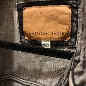 American Eagle black denim jacket thumbnail 2