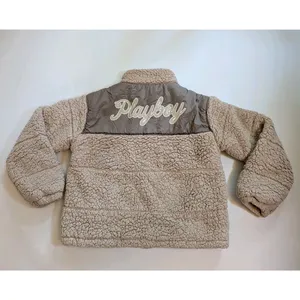 PacSun x Playboy Womens Sherpa Cropped Full Zip Jacket Sz M/L Gorp Chunky Y2K thumbnail 5