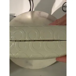 Coach White Embossed Signature Hard Shell Glasses‎ Case thumbnail 4