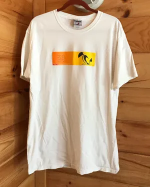 Jerzees VINTAGE WHITE/ORANGE KAZBOARDCO PROMOTIONAL GRAPHIC TEE thumbnail 1
