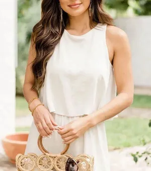 Pink lily NEVER WANNA LEAVE BEIGE JUMPSUIT thumbnail 4
