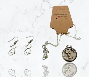 Handmade Cat Jewelry Set thumbnail 1
