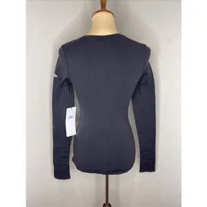 New Alo Airbrush Winter Warm Nocturne Long Sleeve Black Small S thumbnail 3