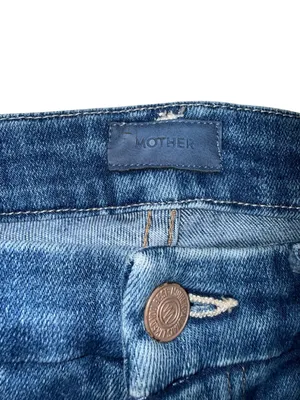 MOTHER Denim The High Waisted Double Looker Hover Jeans – First Mate – Size 26 thumbnail 5
