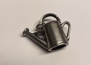 Signed Jimlift Jewelry Pendant / Figurine Pewter Garden Watering Pot - Water Pot thumbnail 2