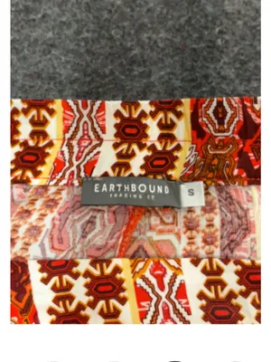 Earthbound Bohemian Wide-Leg Printed Pants - Red Multi thumbnail 6